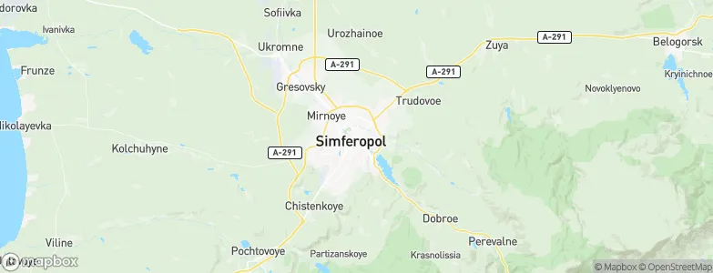 Simferopol, Ukraine Map