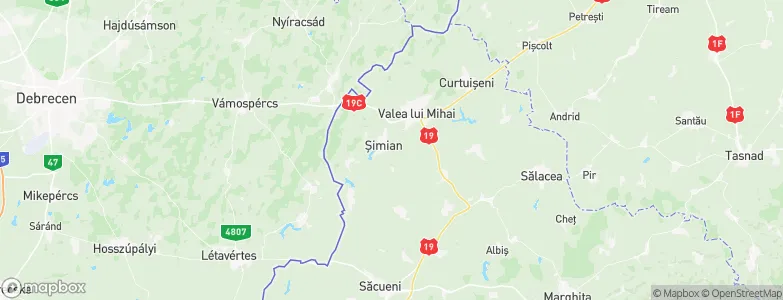 Şimian, Romania Map