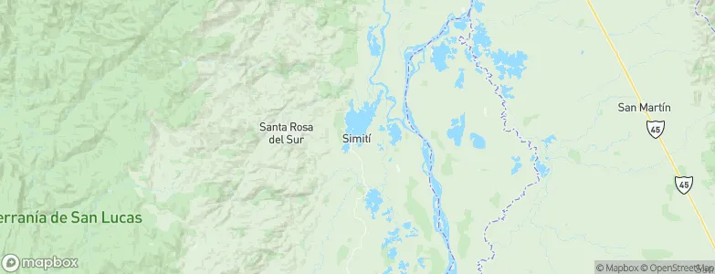 Simití, Colombia Map