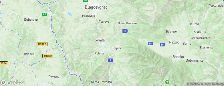 Simitli, Bulgaria Map