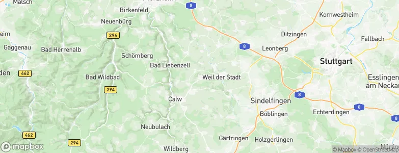 Simmozheim, Germany Map