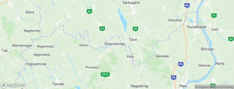 Simontornya, Hungary Map