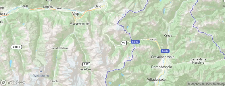 Simplon Dorf, Switzerland Map