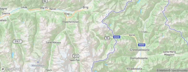 Simplon, Switzerland Map