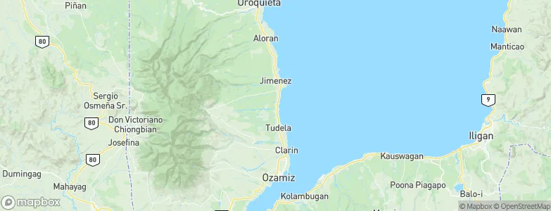 Sinacaban, Philippines Map