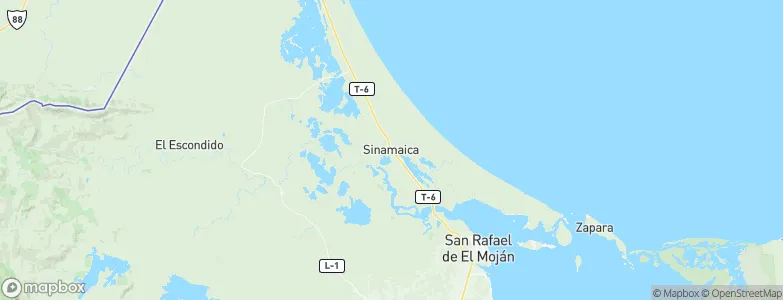Sinamaica, Venezuela Map