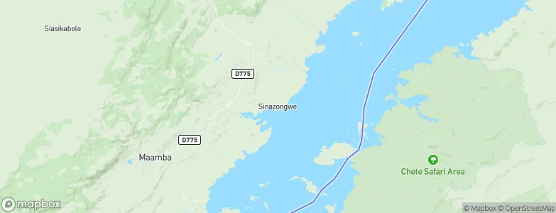 Sinazongwe, Zambia Map