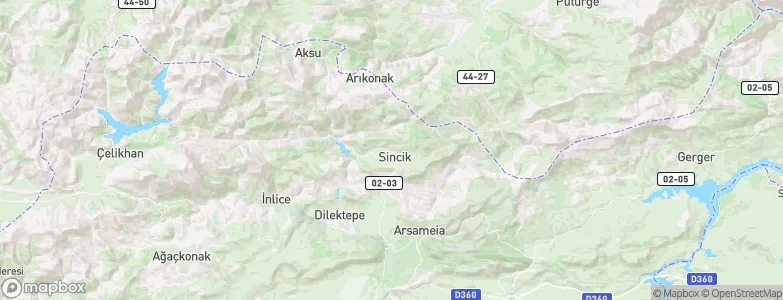 Sincik, Turkey Map