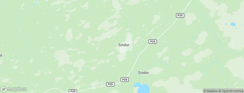 Sindor, Russia Map