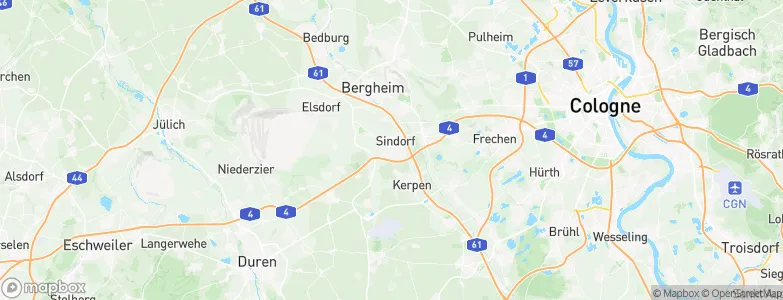 Sindorf, Germany Map