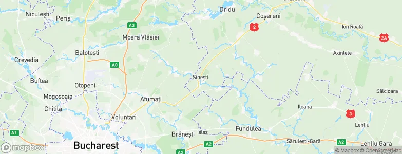 Sineşti, Romania Map