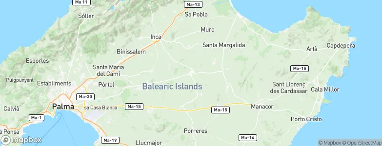 Sineu, Spain Map