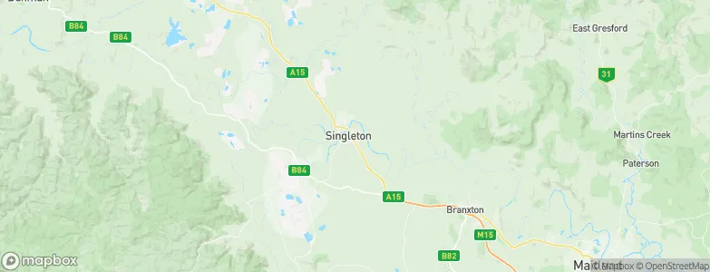 Singleton, Australia Map