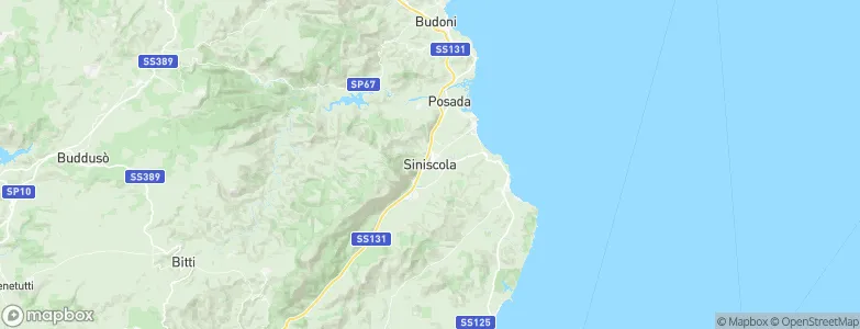 Siniscola, Italy Map