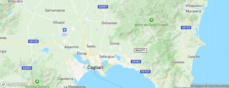 Sinnai, Italy Map