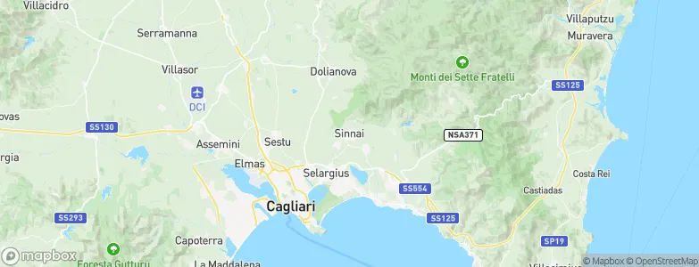 Sinnai, Italy Map