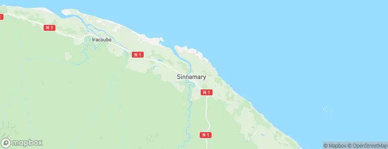 Sinnamary, French Guiana Map