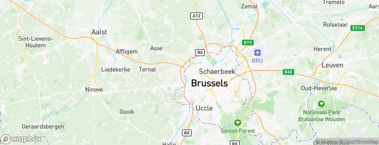 Sint-Agatha-Berchem, Belgium Map