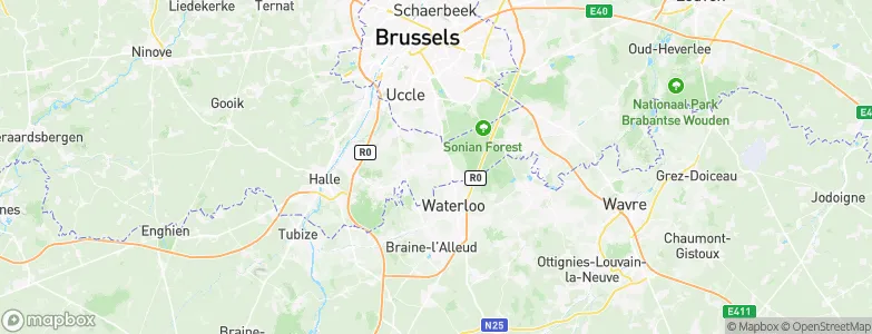 Sint-Genesius-Rode, Belgium Map
