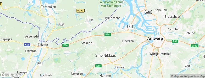 Sint-Gillis-Waas, Belgium Map