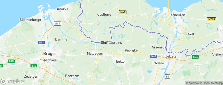 Sint-Laureins, Belgium Map