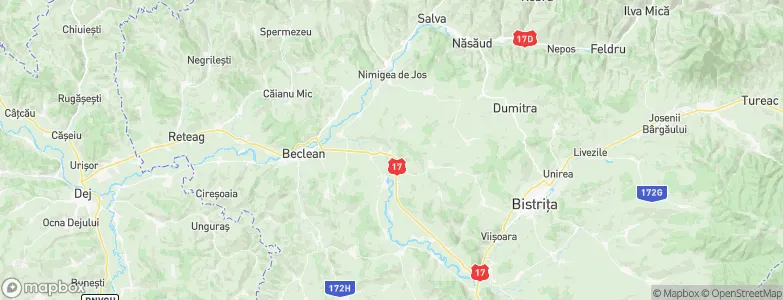 Şintereag, Romania Map