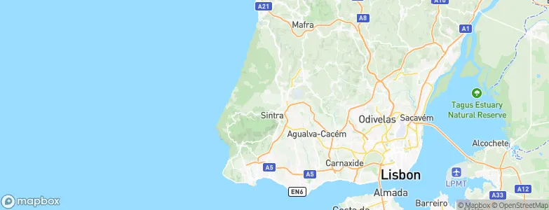 Sintra Municipality, Portugal Map