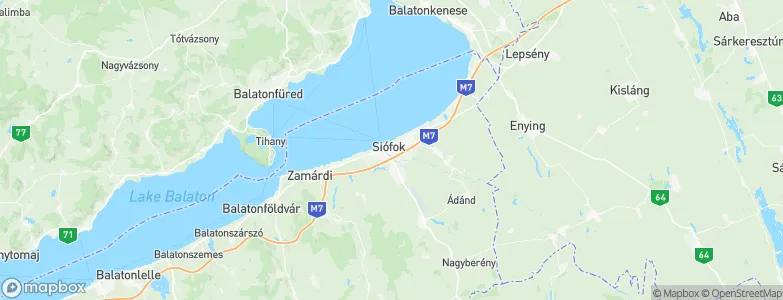 Siófok, Hungary Map