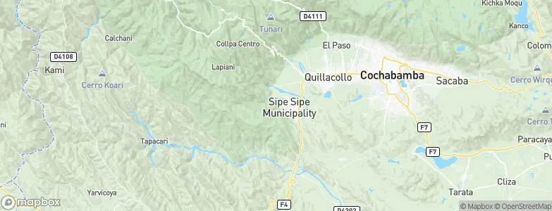 Sipe Sipe, Bolivia Map