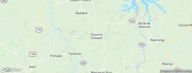Siqueira Campos, Brazil Map