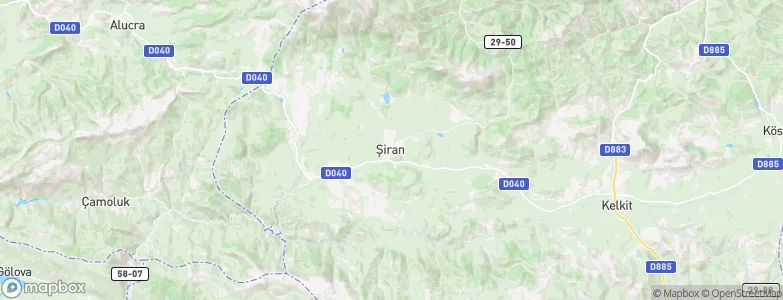 Şiran, Turkey Map