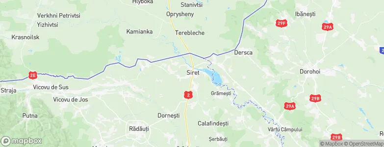 Siret, Romania Map