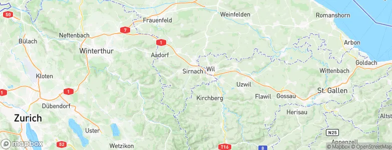 Sirnach, Switzerland Map