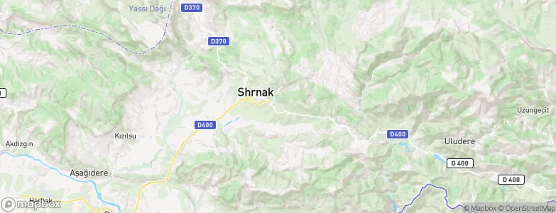 Şırnak Province, Turkey Map
