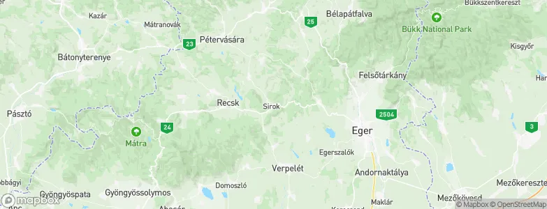Sirok, Hungary Map