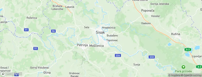 Sisak, Croatia Map