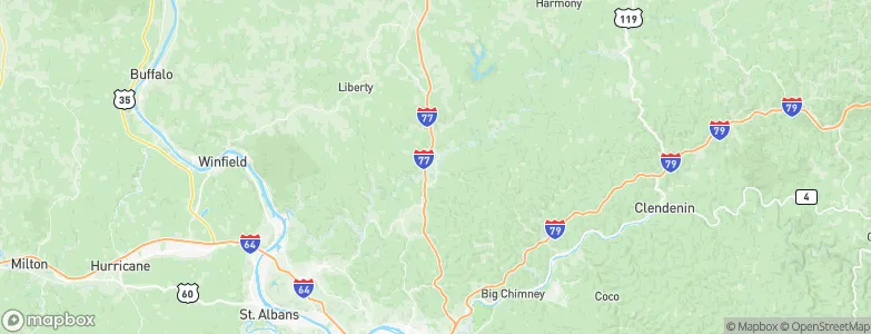 Sissonville, United States Map