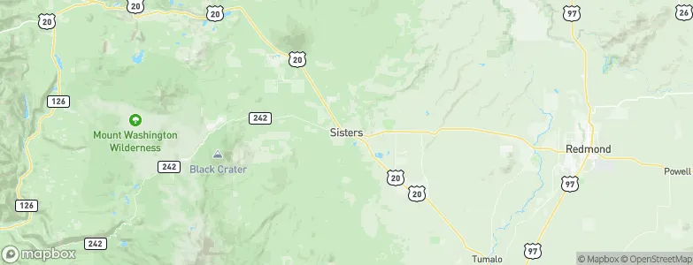 Sisters, United States Map