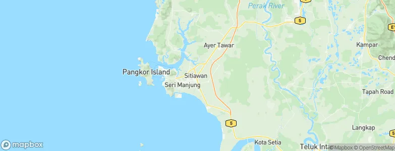 Sitiawan, Malaysia Map
