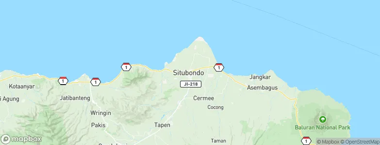 Situbondo, Indonesia Map