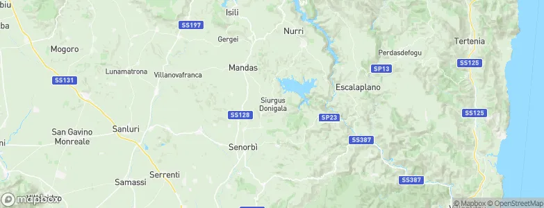 Siurgus Donigala, Italy Map