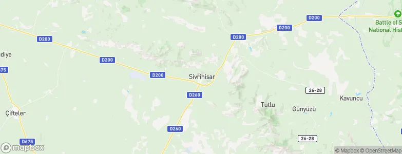 Sivrihisar, Turkey Map