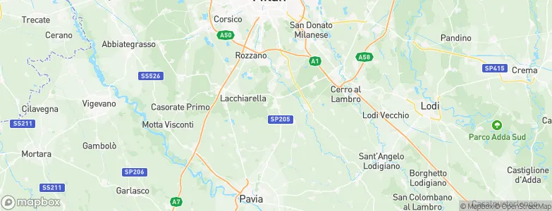 Siziano, Italy Map