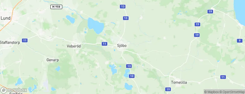 Sjöbo, Sweden Map
