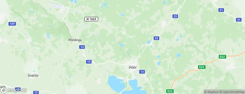 Skåne County, Sweden Map