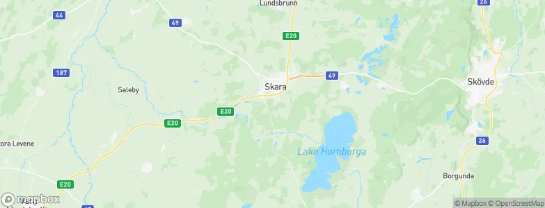 Skara Municipality, Sweden Map