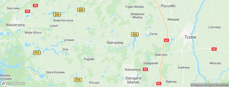 Skarszewy, Poland Map