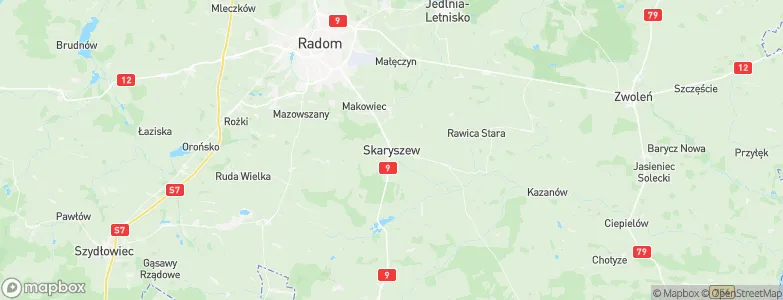 Skaryszew, Poland Map