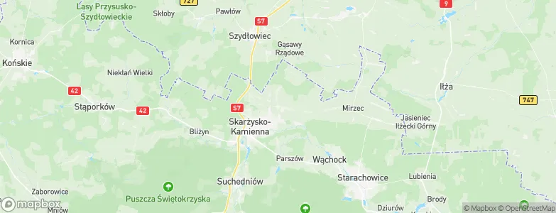 Skarżysko Kościelne, Poland Map