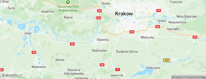 Skawina, Poland Map
